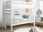 Bunk Beds with ladders at the end of the bed