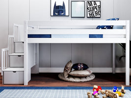 Low Loft Bed for added space in your kids bedroom - Stairs for easy access for only $379