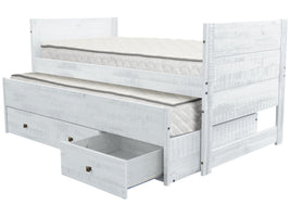 Bedz King Twin All in One Bed in Rustic White for only $349