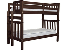 Bunk Bed Tall Twin over Twin End Ladder Dark Cherry for only $479