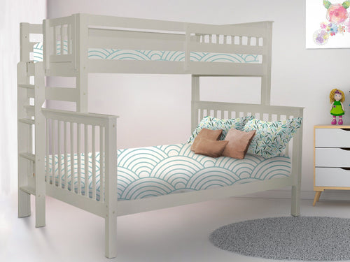 Bunk Beds Twin over Full End Ladder, Gray