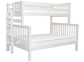 Bunk Bed Tall Twin over Full End Ladder White for only $499