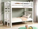 Tall Twin over Twin Bunk Beds with Ladder or Stairs