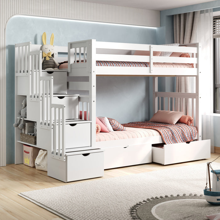 Tall Stairway Bunk Beds