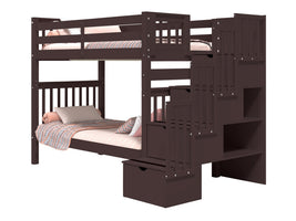 Stairs can be positioned on the Right or the Left