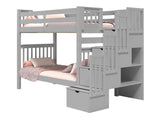 Stairs can be positioned on the Right or the Left