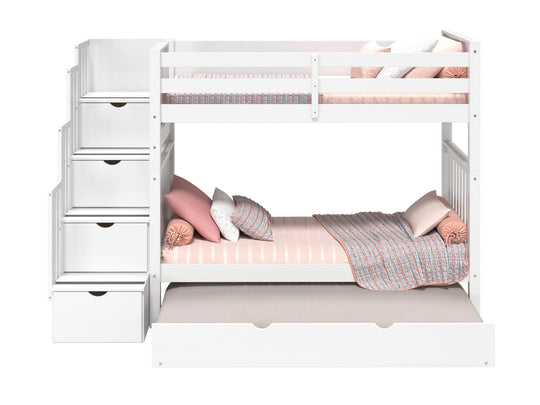 Classic white finish detail on the BK161 bunk bed