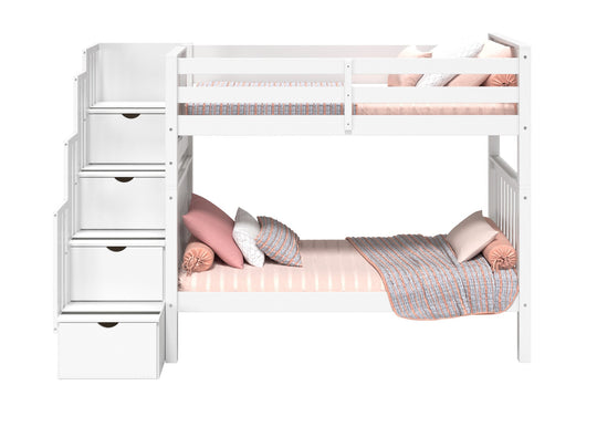 Classic white finish detail on the BK161 bunk bed