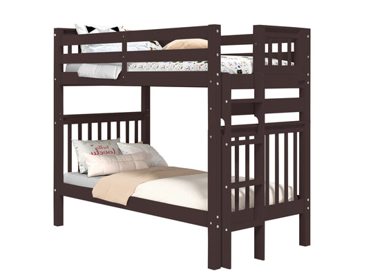 Bunk Bed Tall Twin over Twin End Ladder in Dark Cherry for only $549