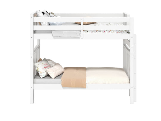 Classic white finish detail on the BK161EL bunk bed