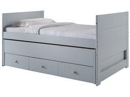 Bedz King Twin Captains Bed in Breezy Blue for only $349