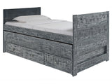 Bedz King Twin Captains Bed in Weathered Black for only $249