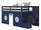 The  3 steps have built in storage drawers