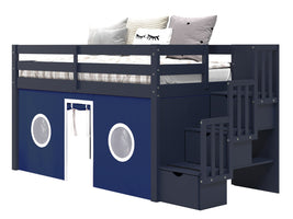 The  3 steps have built in storage drawers