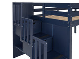 Low loft bed when you need that little extra space in the bedroom