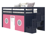 The  3 steps have built in storage drawers