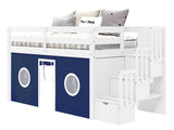 The  3 steps have built in storage drawers