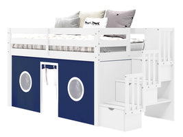 The  3 steps have built in storage drawers