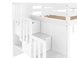 Low loft bed when you need that little extra space in the bedroom