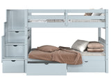 Breezy blue painted finish detail on the BK906 bunk bed