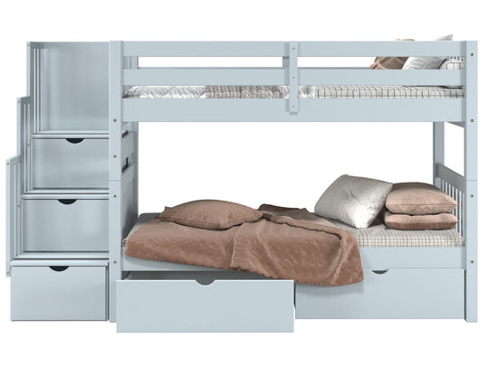 Breezy blue painted finish detail on the BK906 bunk bed