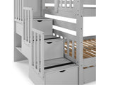 3 Drawers built in to the Steps for Extra Storage