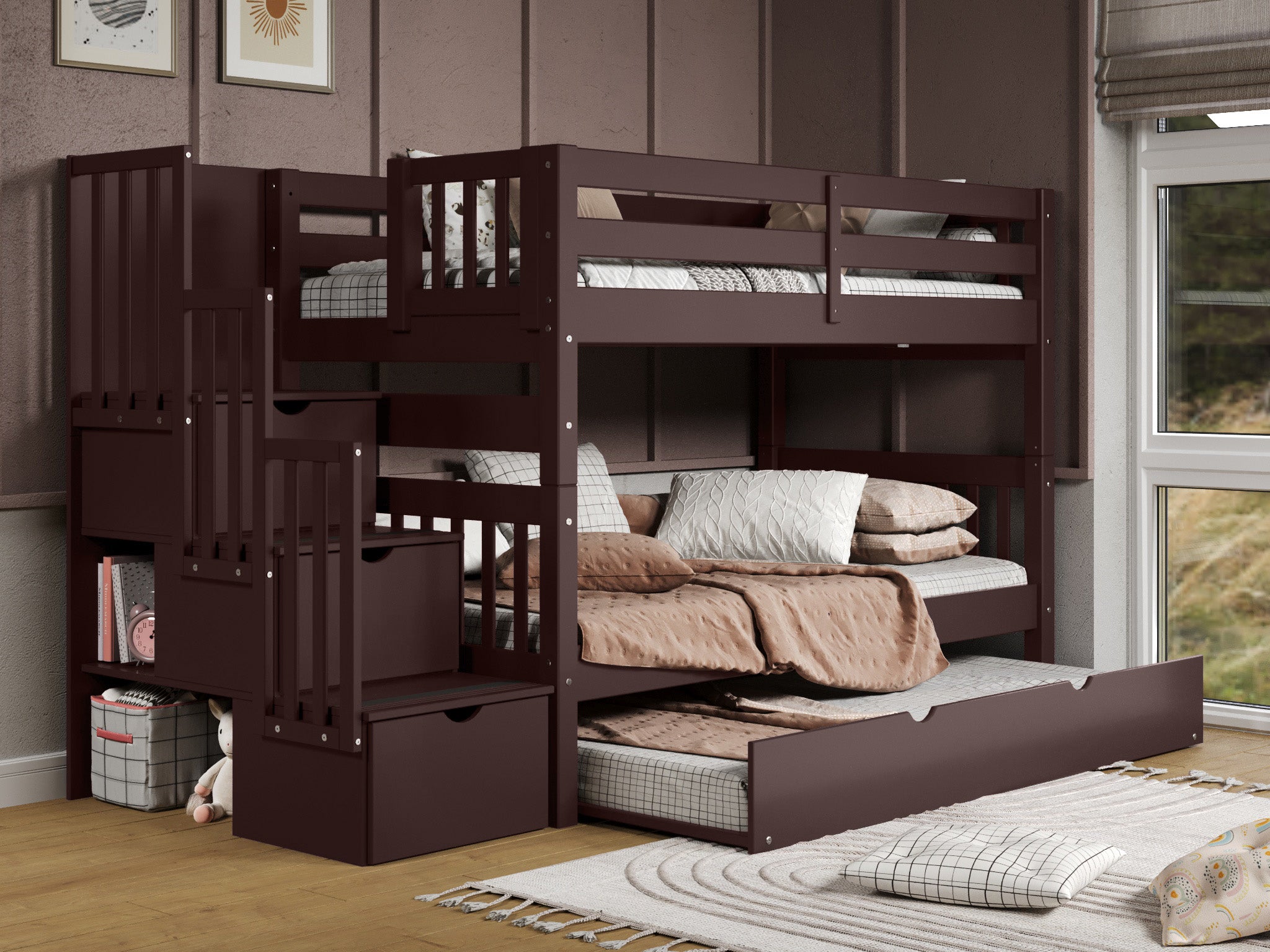Bedz king with twin trundle and 3 built in drawers hotsell