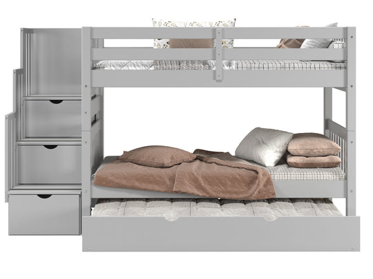 This modern gray finish offers a fresh perspective and a clean look
