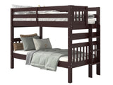 Bunk Bed Twin over Twin End Ladder in Dark Cherry for only $349