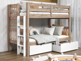 Nordic Pine BK906EL bunk bed can be separated into two twin beds