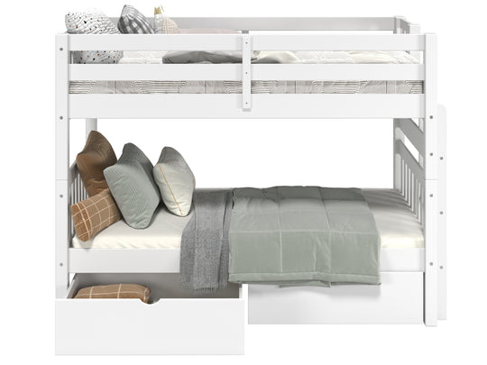 Classic white finish detail on the BK906EL bunk bed