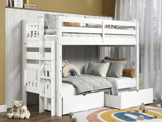 White BK906EL bunk bed can be separated into two twin beds