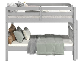 The contemporary gray finish offers a fresh perspective and a clean look