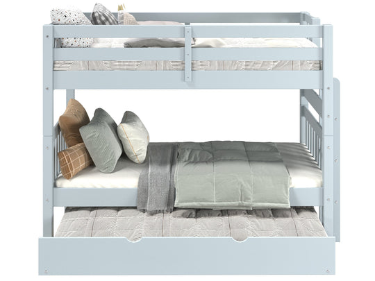Breezy blue finish detail on the BK906EL bunk bed