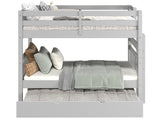 The contemporary gray finish offers a fresh perspective and a clean look