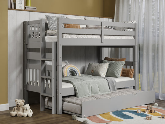 Gray BK906EL bunk bed can be separated into two twin beds