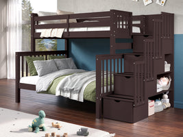 Can be converted in to one twin bed and one full bed