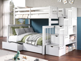 Can be converted in to one twin bed and one full bed
