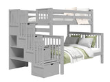 Bunk Bed Twin over Full Stairway in Gray for only  $1098