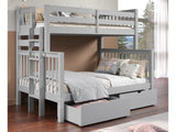 Can be converted in to one twin bed and one full bed