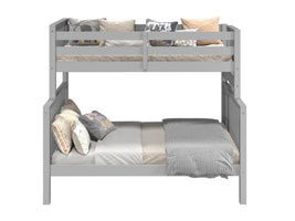 Modern gray painted finish offers a clean look in your child's bedroom