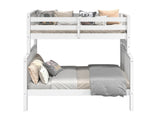 Classic white finish detail on the BK961EL bunk bed
