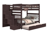 Bunk Bed Full over Full Stairway in Dark Cherry for only $1098
