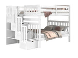 Bunk Bed Full over Full Stairway in White for only $1198