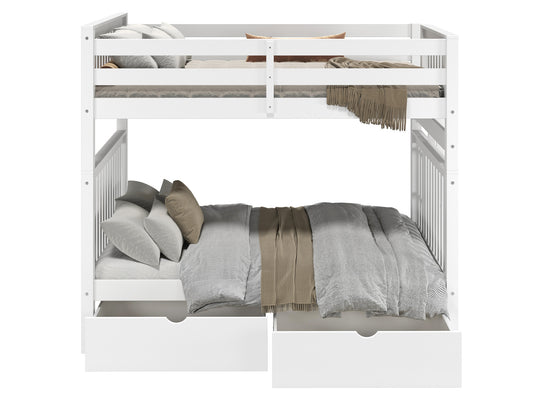Classic white finish detail on the BK981EL bunk bed