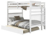Bunk Bed Full over Full End Ladder in White with a Full Trundle for only $749