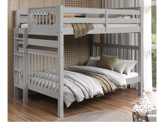 Gray BK981EL bunk bed can be separated into two full-size beds