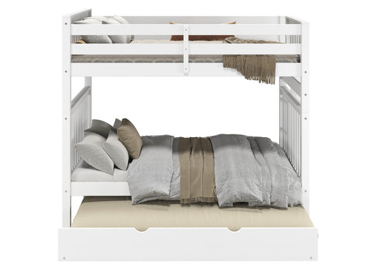 Classic white finish detail on the BK981EL bunk bed