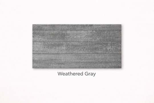 Bedz King Weathered Gray wood finish color swatch