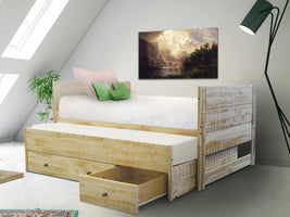 This All in One Bed in Rustic Honey will look great in your Home